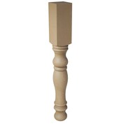 DESIGNS OF DISTINCTION English Country 29.25" Table Leg - Paint Grade 01000110PT1